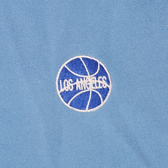 Los Angeles Basketball Jersey Mens 2XL Blue Throwback Style NBA Basketball Retro - Picture 12 of 14